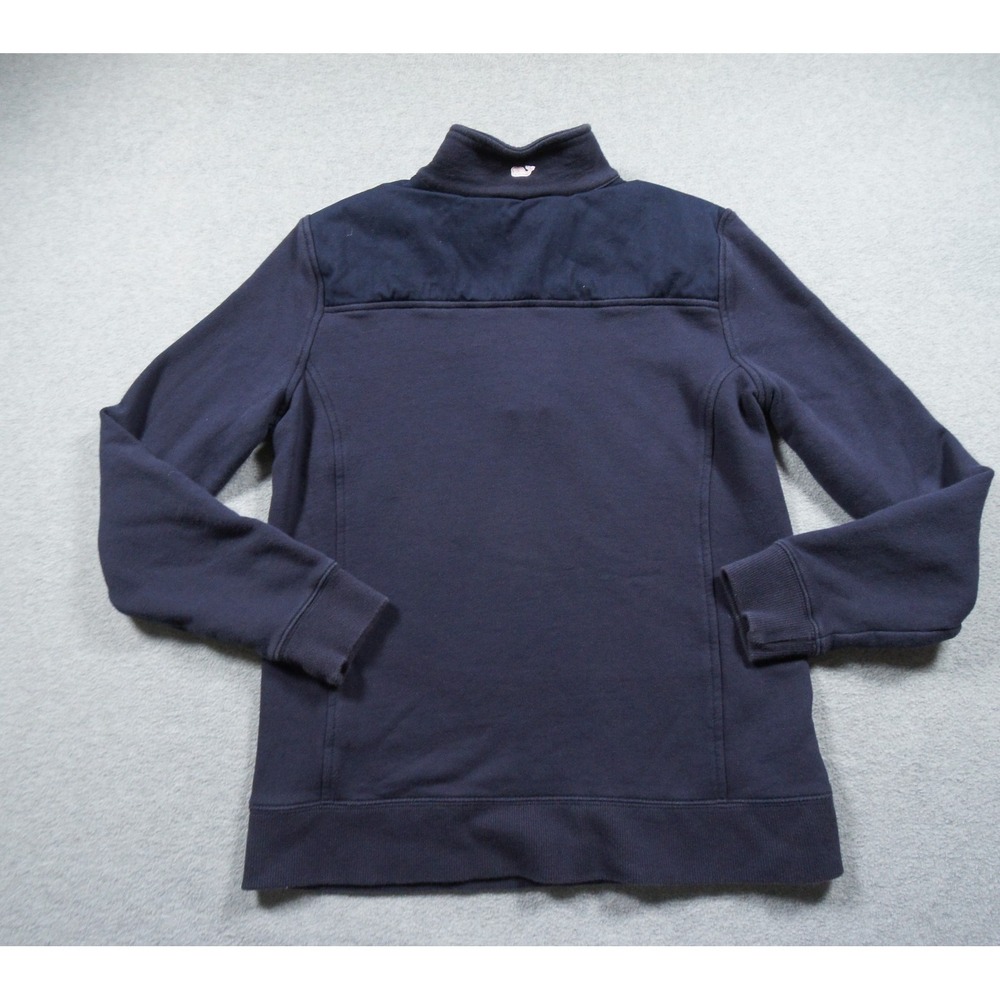 Vineyard Vines Sweatshirt Womens Small Blue 1/4 Zip Pullover Mock Neck Ladies - Picture 5 of 12